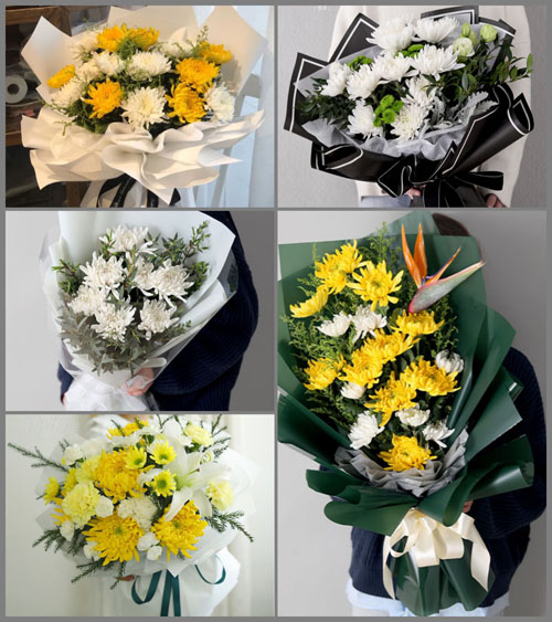 江苏泰州海陵区白事花束代送